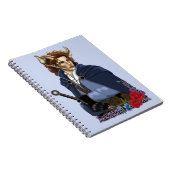 Faun Gehoornde Fae Fantasie  Notitieboek (Rechterzijde)
