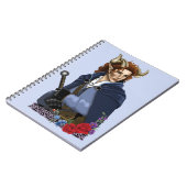 Faun Gehoornde Fae Fantasie  Notitieboek (Linkerzijde)