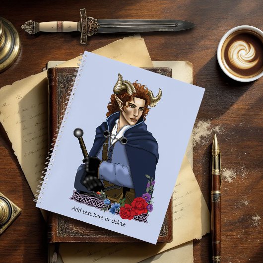 Faun Gehoornde Fae Fantasie Notitieboek