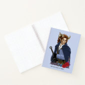 Faun Gehoornde Fae Fantasie Notitieboek (Binnen)