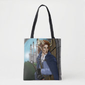 Faun Gehoornde Fae Fantasie Tote Bag (Voorkant)