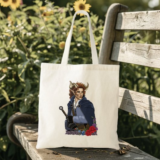 Faun Gehoornde Fae Fantasie  Tote Bag