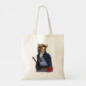 Faun Gehoornde Fae Fantasie  Tote Bag (Achterkant)