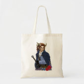 Faun Gehoornde Fae Fantasie  Tote Bag (Voorkant)