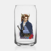 Faun Horned Fae Fantasy  Blikvorm Glas (Voorkant)