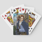 Faun Horned Fae Fantasy  Pokerkaarten (Achterkant)