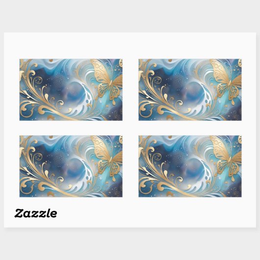 Fauna 1 - 001 rechthoekige sticker (Vel)