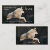 Fauna - Arctic Wolf Visitekaartje (Voorkant / Achterkant)