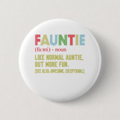 Fauntie Auntie Ronde Button 5,7 Cm (Voorkant)