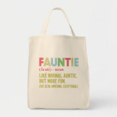 Fauntie Auntie Tote Bag (Voorkant)