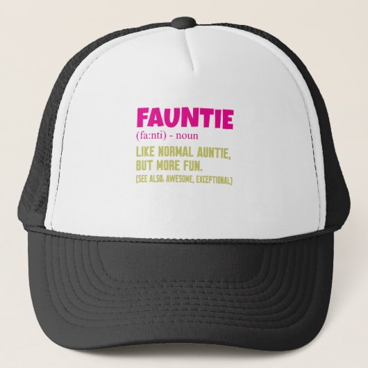 Fauntie Auntie Trucker Pet (Voorkant)