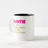 Fauntie Auntie Tweekleurige Koffiemok (Voorkant links)