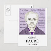 Fauré Briefkaart (Voorkant / Achterkant)