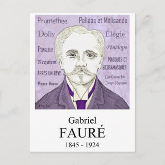 Fauré Briefkaart
