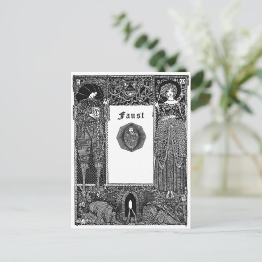 Faust 001 briefkaart (Staand voorkant)