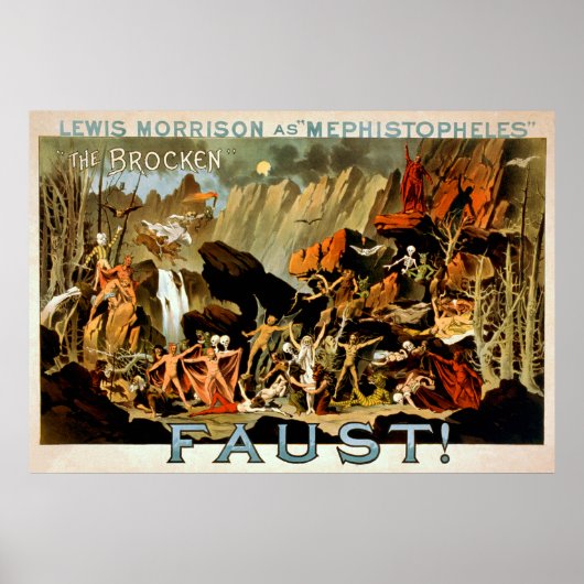 Faust 1887 - Poster theater (Voorkant)