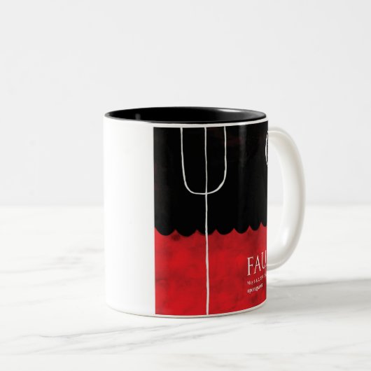 Faust Coffee-Mok Tweekleurige Koffiemok (Voorkant rechts)