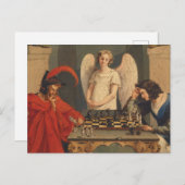 Faust en Mephistopheles die kaas afspelen Briefkaart (Voorkant / Achterkant)