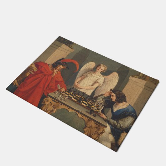 Faust en Mephistopheles die kaas afspelen Deurmat (Schuin)