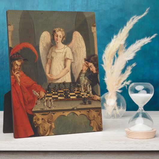 Faust en Mephistopheles die kaas afspelen Fotoplaat (Zijkant)