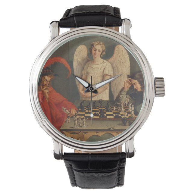 Faust en Mephistopheles die kaas afspelen Horloge (Voorkant)