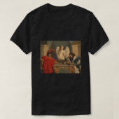 Faust en Mephistopheles die kaas afspelen T-shirt (Design voorkant)