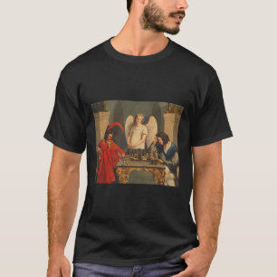 Faust en Mephistopheles die kaas afspelen T-shirt