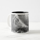 Faust en Mephistopheles van de heksen Tweekleurige Koffiemok (Voorkant links)