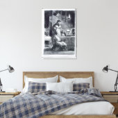 Faust in zijn studie, van Goethe's Faust, 1828. Canvas Afdruk (Insitu (Slaapkamer))