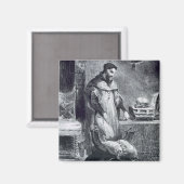 Faust in zijn studie, van Goethe's Faust, 1828. Magneet (Voorkant / Achterkant)