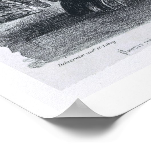 Faust in zijn studie, van Goethe's Faust, 1828. Poster (Hoek)