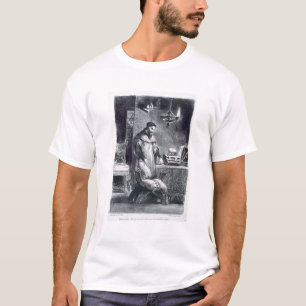 Faust in zijn studie, van Goethe's Faust, 1828. T-shirt
