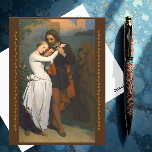 Faust & Marguerite In De Tuin door A. Scheffer Briefkaart