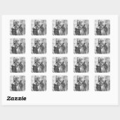 Faust meeting Marguerite Vierkante Sticker (Vel)