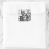 Faust meeting Marguerite Vierkante Sticker (Tas)
