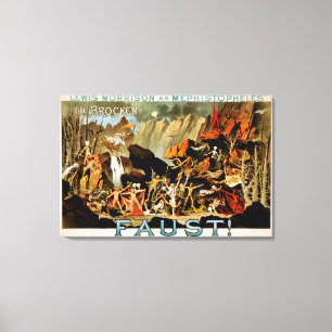 Faust Musical Theater Poster Canvas Afdruk