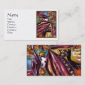 FAUST/mysterieus masker met Paars wit ijs Visitekaartje (Voorkant / Achterkant)