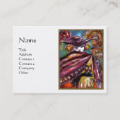 FAUST/mysterieus masker met Paars wit ijs Visitekaartje (Voorkant)