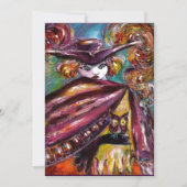 FAUST/mysterieus masker met Tricorn Costume Party Kaart (Voorkant)