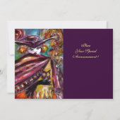 FAUST/mysterieus masker met Tricorn Costume Party Kaart (Achterkant)