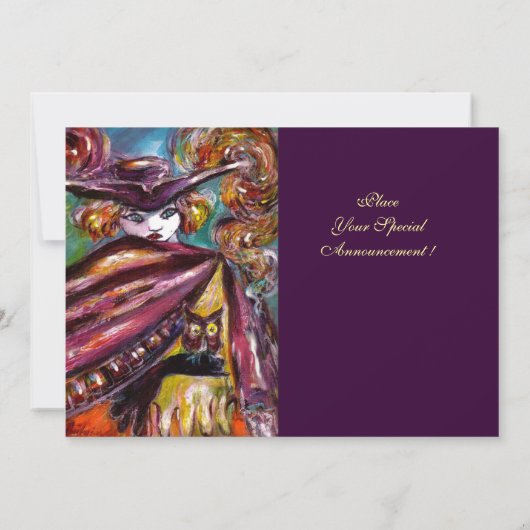 FAUST/mysterieus masker met Tricorn Costume Party Kaart (Achterkant)