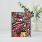 FAUST/mysterieus masker met Tricorn Costume Party Kaart (Staand voorkant)