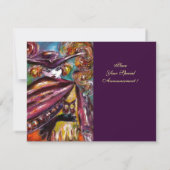 FAUST/mysterieus masker met Tricorn Costume Party Kaart (Achterkant)