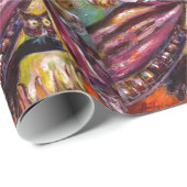 FAUST/mysterieus masker met Tricorn en Owl Cadeaupapier (Rol Hoek)