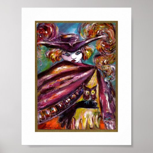 FAUST/mysterieus masker met Tricorn en Owl Poster (Voorkant)