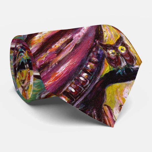 FAUST/mysterieus Masker met Tricorn en Owl Stropda Stropdas (Opgerold)