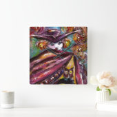 FAUST/mysterieus masker met Tricorn en Owl Vierkante Klok (Huis)