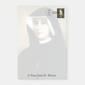 Faustina Divine Mercy Postal Saints Post-it® Notes (Voorkant)