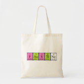 Faustine periodieke lijstnaam canvas tas (Voorkant)