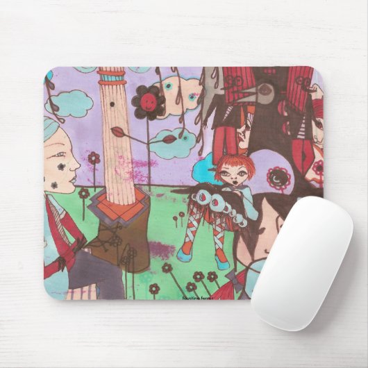 faustine surrealistische mousepad muismat (Met muis)